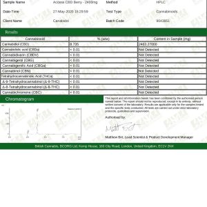Access CBD 2400mg CBD Broad Spectrum Oil 30ml