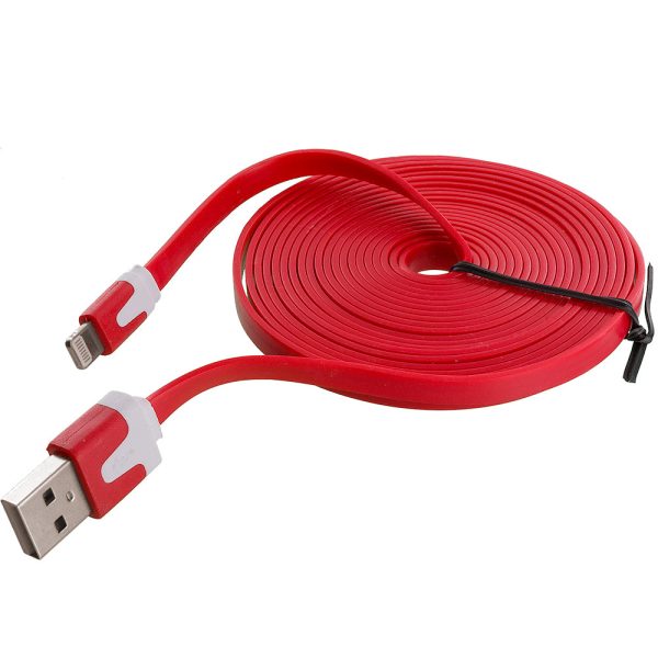 1m Flat iPhone Sync Data Charging Cable - Image 2