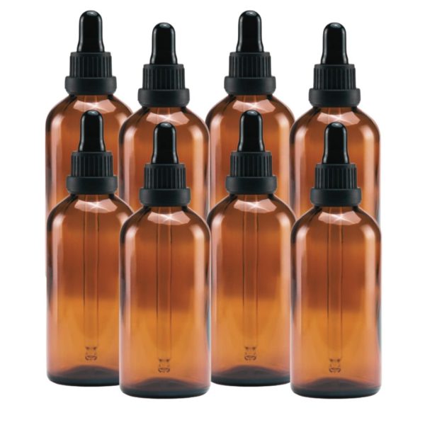 Bulk Empty Amber Glass Tincture Bottles 100ml - Image 2