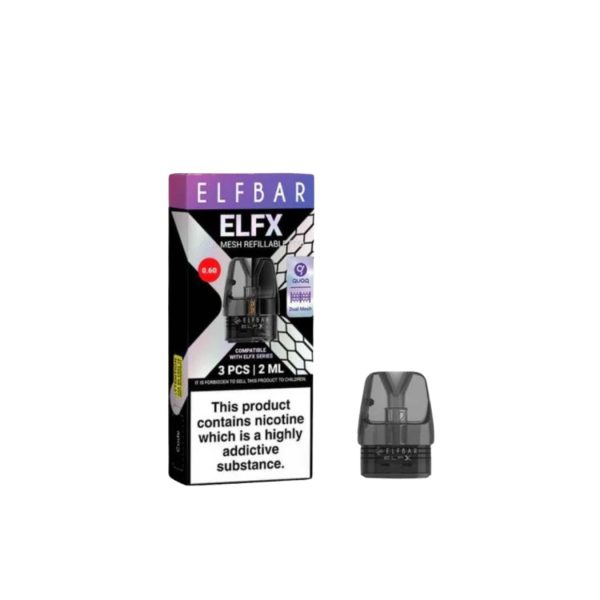 Elf Bar ELFX Empty Refillable Pods 2ml - 3 pcs - Image 2