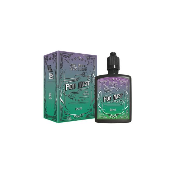0mg Pod Mist Midfill 40ml Shortfill (50VG/50PG) - Image 7