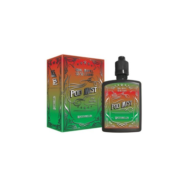 0mg Pod Mist Midfill 40ml Shortfill (50VG/50PG) - Image 11