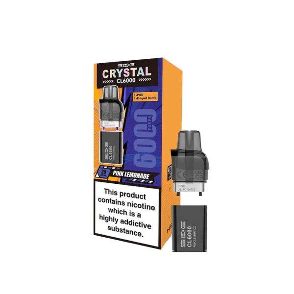 SKE Crystal CL6000 20mg Replacement Prefilled Pods 2ml 1200 Puffs - 2 Pcs - Image 6