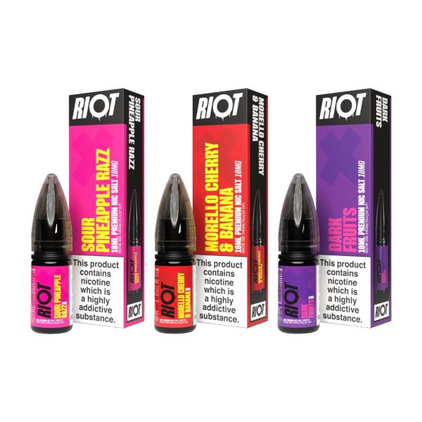 10mg RIOT X 10ml Nic Salts by Riot Squad (50VG/50PG) - Image 13