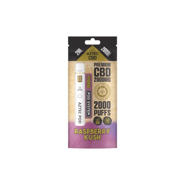 Aztec CBD 2000mg Broad Spectrum Starter Pro Pod Vape Kit 2000 Puffs - Image 5