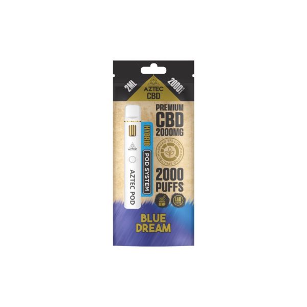 Aztec CBD 2000mg Broad Spectrum Starter Pro Pod Vape Kit 2000 Puffs - Image 6