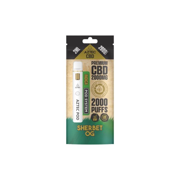 Aztec CBD 2000mg Broad Spectrum Starter Pro Pod Vape Kit 2000 Puffs - Image 7