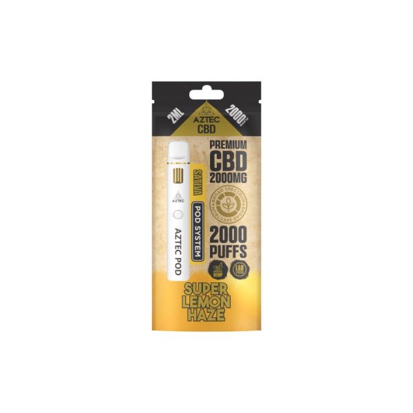 Aztec CBD 2000mg Broad Spectrum Starter Pro Pod Vape Kit 2000 Puffs - Image 9