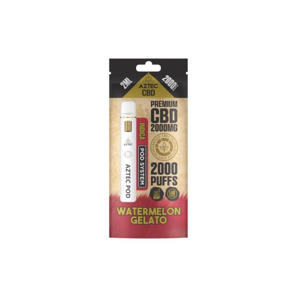 Aztec CBD 2000mg Broad Spectrum Starter Pro Pod Vape Kit 2000 Puffs - Image 10