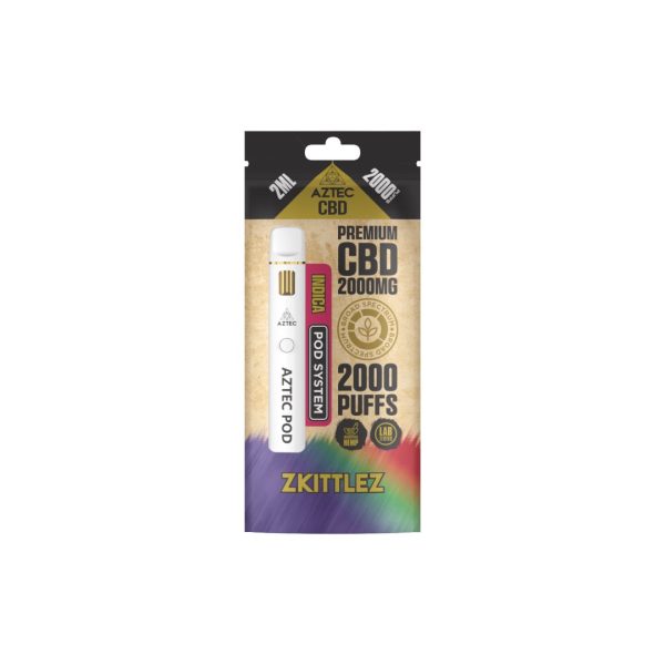Aztec CBD 2000mg Broad Spectrum Starter Pro Pod Vape Kit 2000 Puffs - Image 12