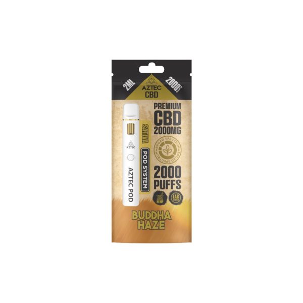Aztec CBD 2000mg Broad Spectrum Starter Pro Pod Vape Kit 2000 Puffs - Image 15