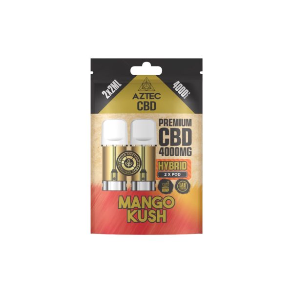 Aztec CBD 4000mg Broad Spectrum CBD Pods 2ml 4000 Puffs - 2 Pcs - Image 3