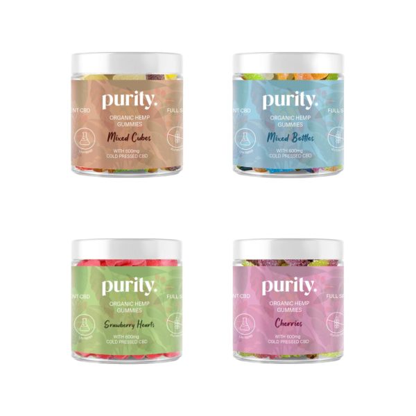 Purity 600mg Full-Spectrum CBD Vegan Gummies 150g - Image 5